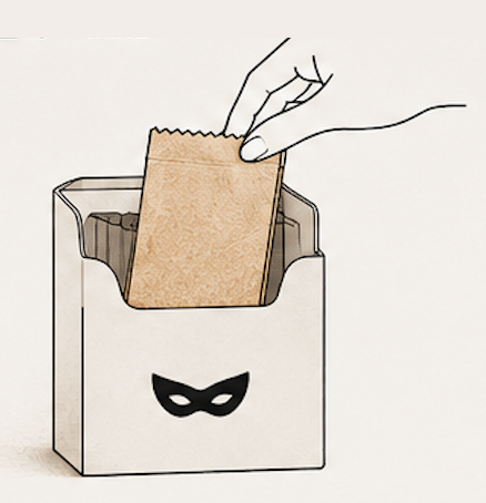 Take one bag from the dispenser